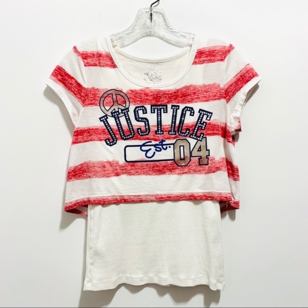 Justice Girl’s  Striped Tee Shirt